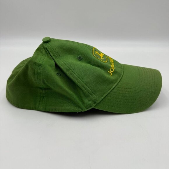 John Deere Green/Yellow Baseball Cap 97% Cotton 3% Spandex Mens - Picture 4 of 7